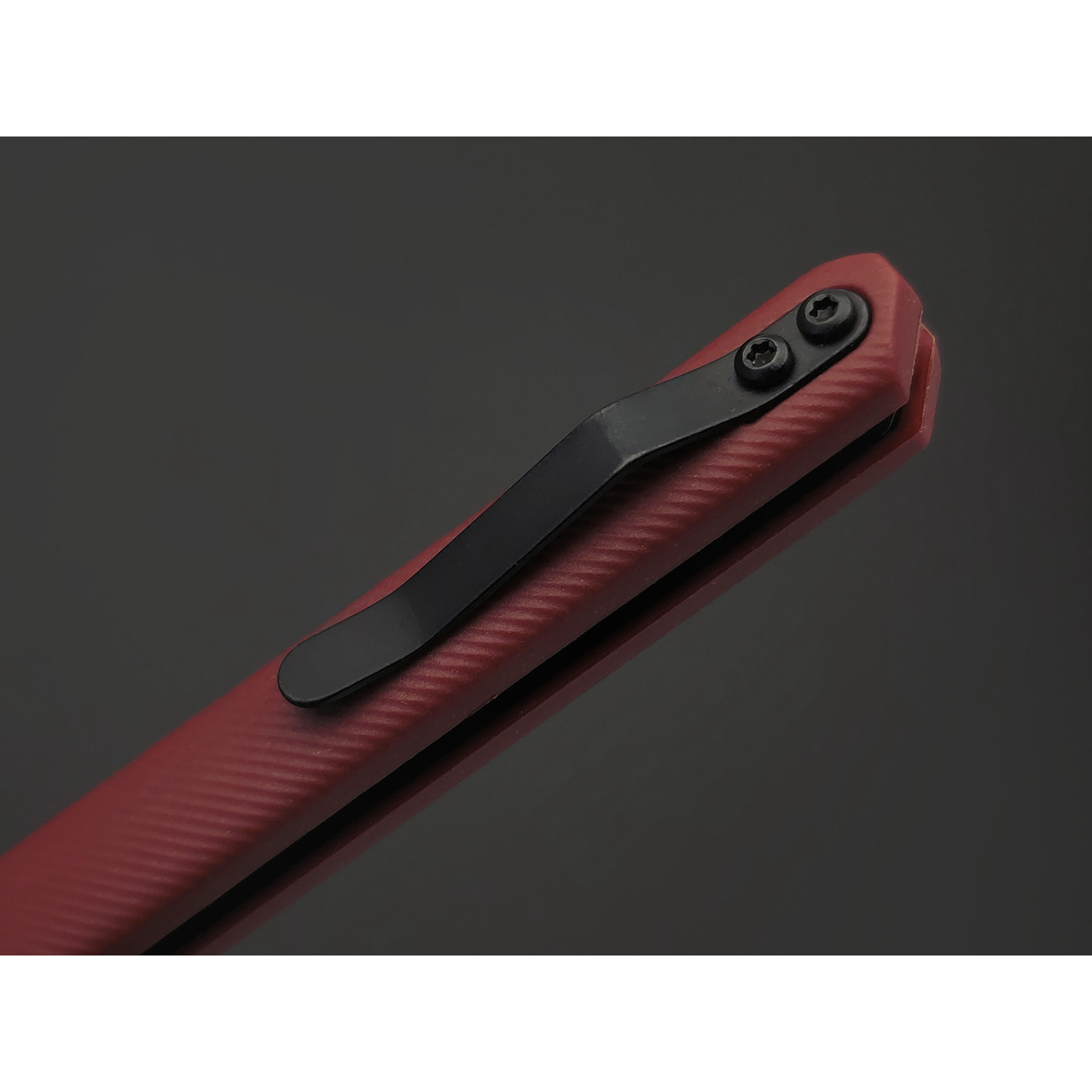 TuoTown нож BDJ-RS сталь Aus-8 bead-blast, рукоять Nylon red
