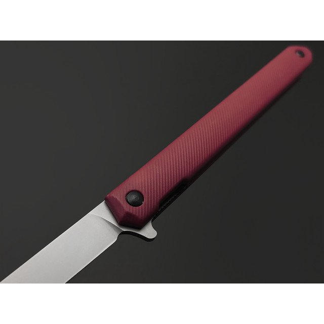 TuoTown нож BDJ-RS сталь Aus-8 bead-blast, рукоять Nylon red