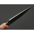 Фурсач А. А. нож Рысь малютка, сталь 95Х18 стоунвош, рукоять G10 black & orange & white
