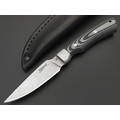 Фурсач А. А. нож Рысь малютка, сталь Х12МФ пескотруй, рукоять G10 black & grey