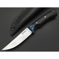 Фурсач А. А. нож Газель малютка, сталь Х12МФ травление, рукоять G10 black, G10 black & blue Фурсач А. А. нож Газель малютка, сталь Х12МФ травление, рукоять G10 black, G10 black & blue