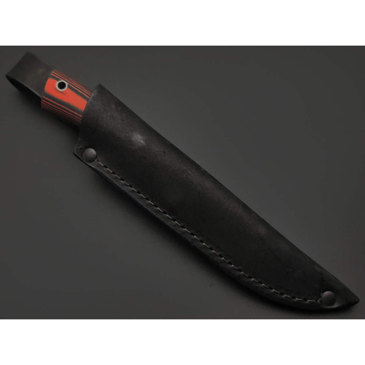 Фурсач А. А. нож Газель малютка, сталь 95Х18 полировка, рукоять G10 black & red