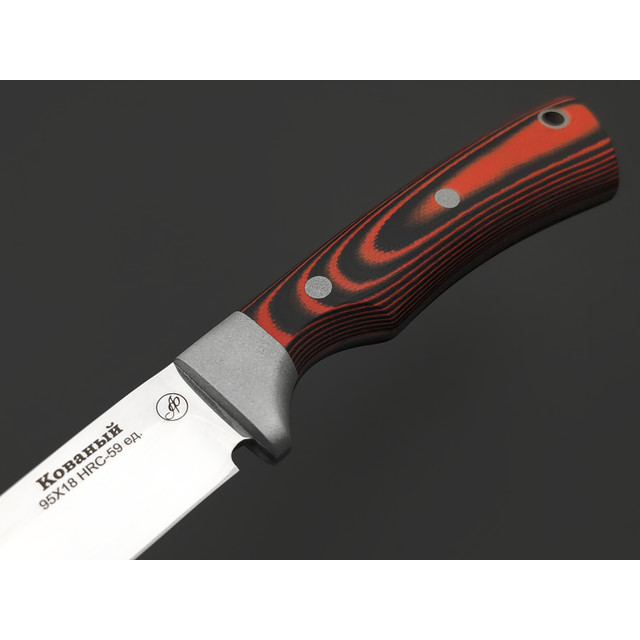 Фурсач А. А. нож Газель малютка, сталь 95Х18 полировка, рукоять G10 black & red
