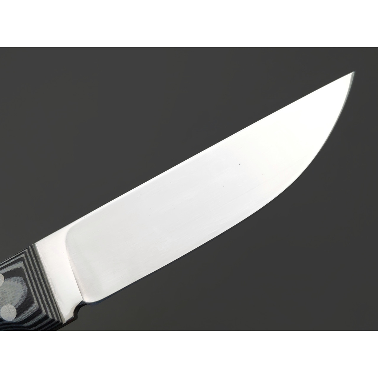 Фурсач А. А. нож Тигр малютка, сталь 95Х18 полировка, рукоять G10 black, G10 black & grey
