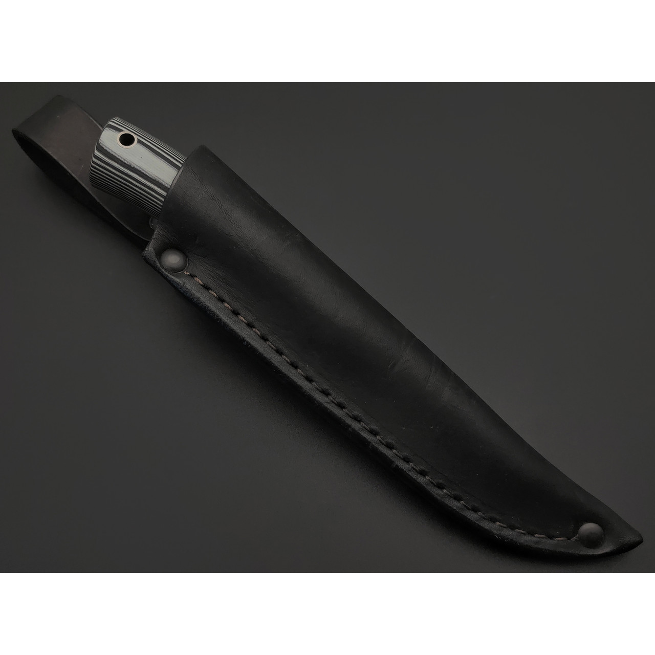 Фурсач А. А. нож Тигр малютка, сталь 95Х18 полировка, рукоять G10 black & grey