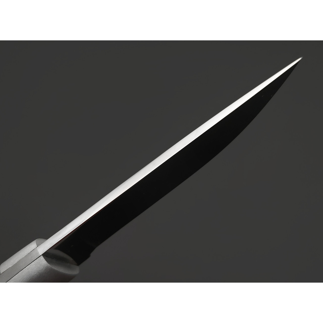 Фурсач А. А. нож Тигр малютка, сталь 95Х18 полировка, рукоять G10 black & grey