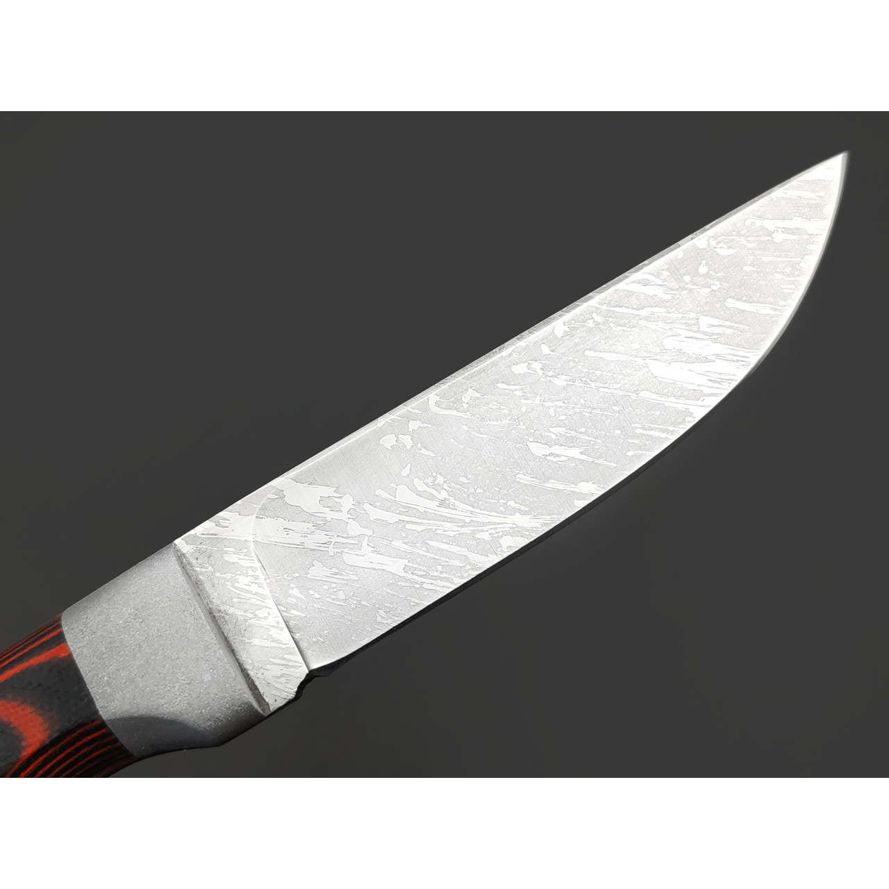 Фурсач А. А. нож Тигр малютка, сталь Х12МФ травление, рукоять G10 black & red