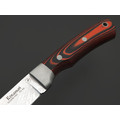 Фурсач А. А. нож Тигр малютка, сталь Х12МФ травление, рукоять G10 black & red