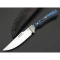 Фурсач А. А. нож Ирбис малютка, сталь 95Х18 полировка, рукоять G10 black & blue