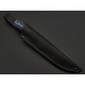 Фурсач А. А. нож Ирбис малютка, сталь Х12МФ пескоструй, рукоять G10 black & blue