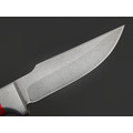Фурсач А. А. нож Ирбис малютка, сталь Х12МФ пескоструй, рукоять G10 red