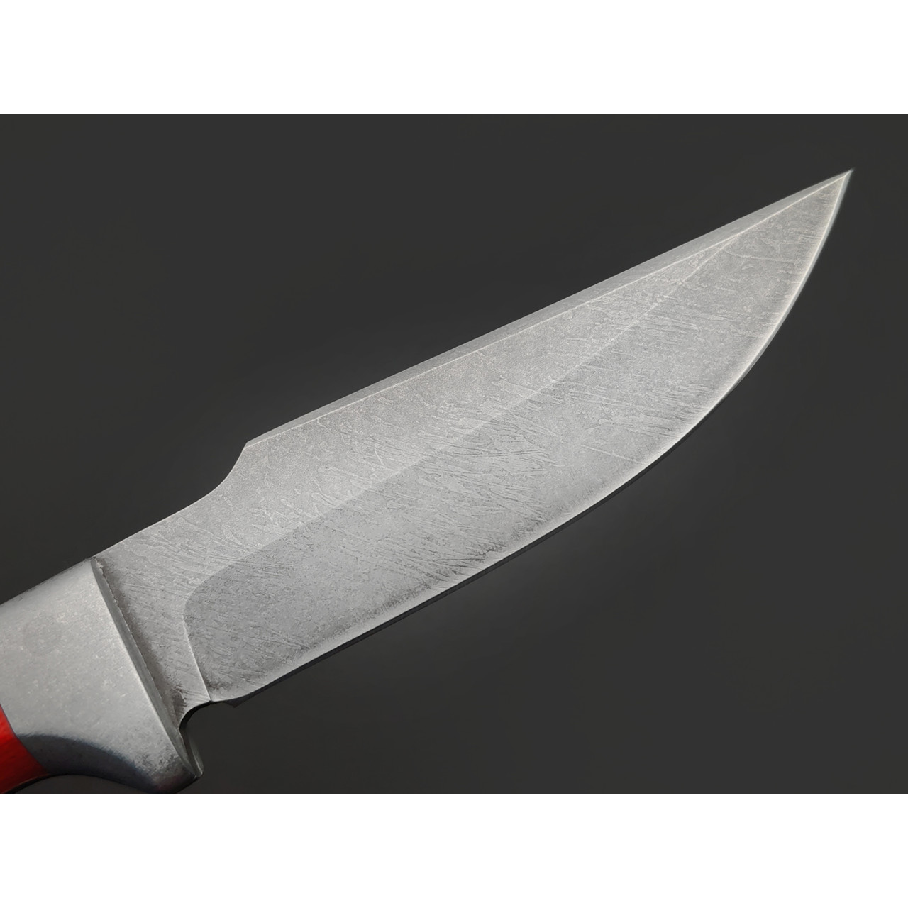 Фурсач А. А. нож Ирбис малютка, сталь Х12МФ пескоструй, рукоять G10 red