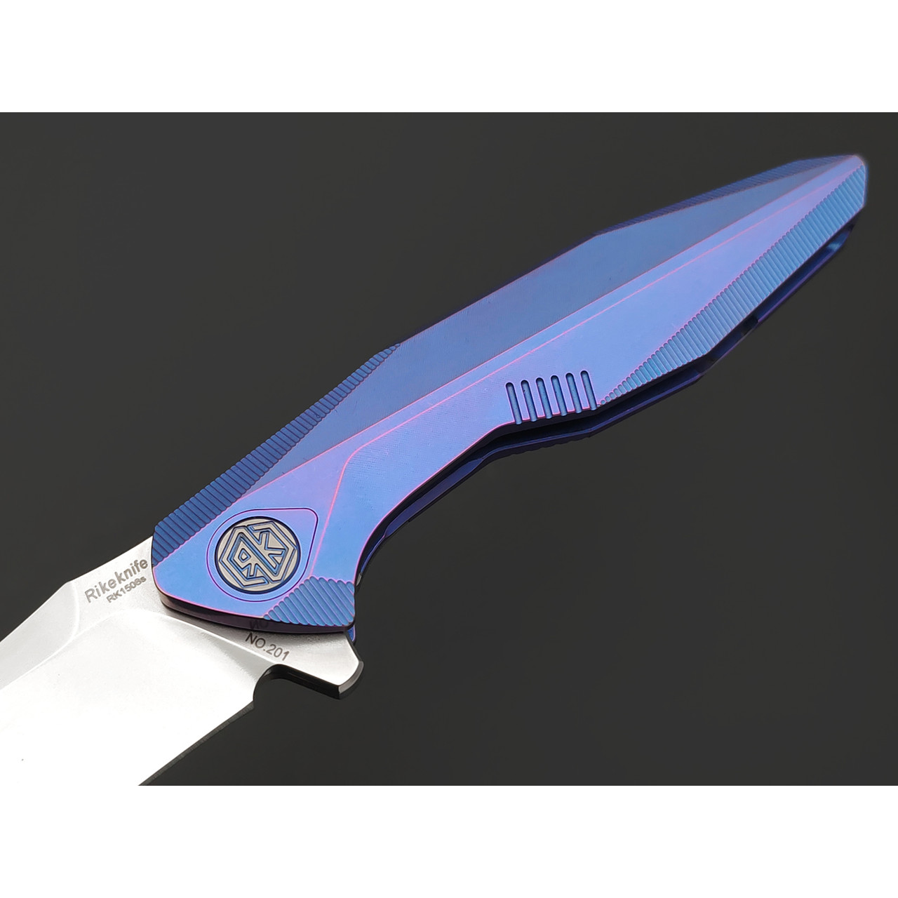 Rike Knife нож RK-1508s-B сталь M390, рукоять Titanium integral
