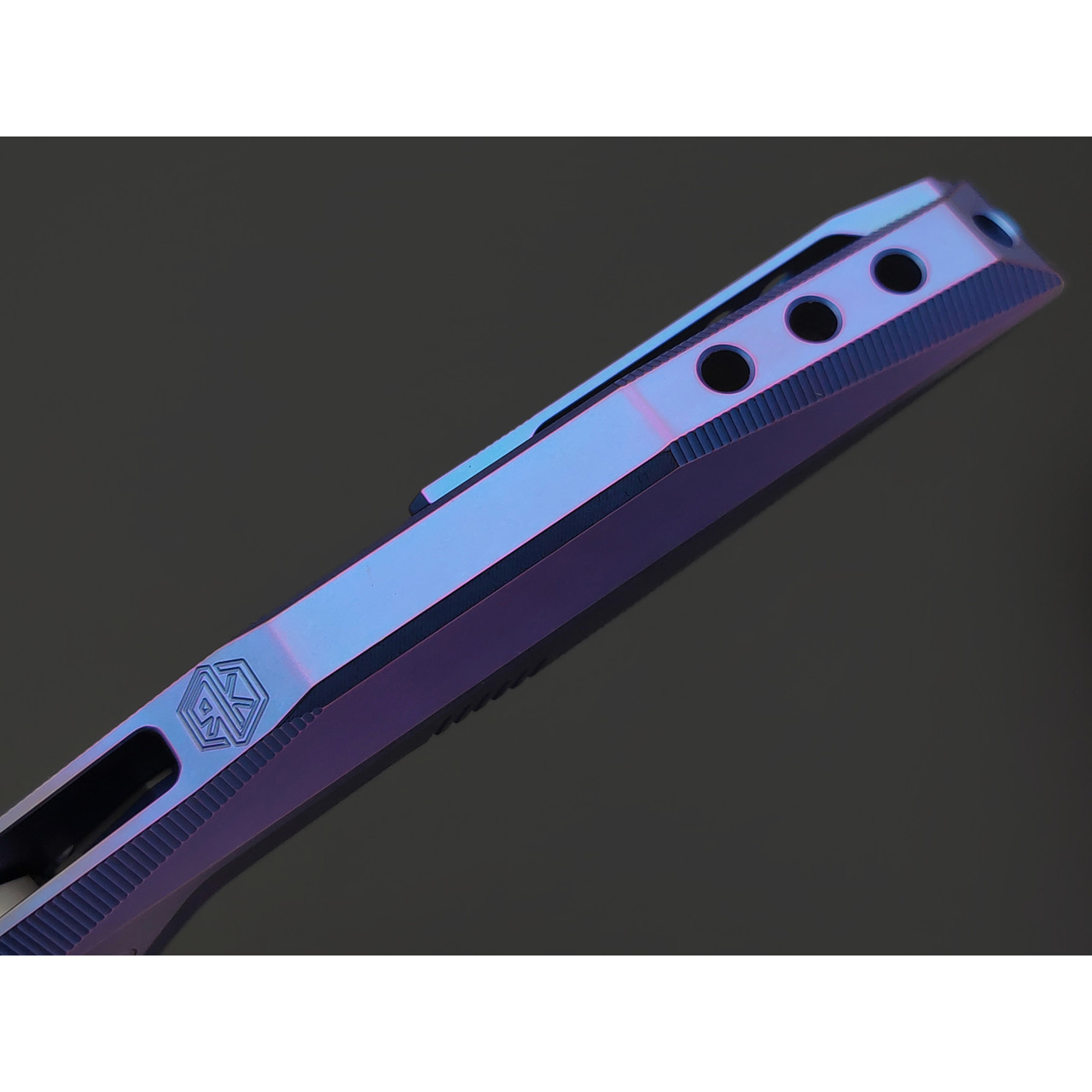 Rike Knife нож RK-1508s-B сталь M390, рукоять Titanium integral