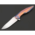 Уценка - Rike Knife нож RK-1508s-PB сталь M390, рукоять Титан интеграл Уценка - Rike Knife нож RK-1508s-PB сталь M390, рукоять Титан интеграл