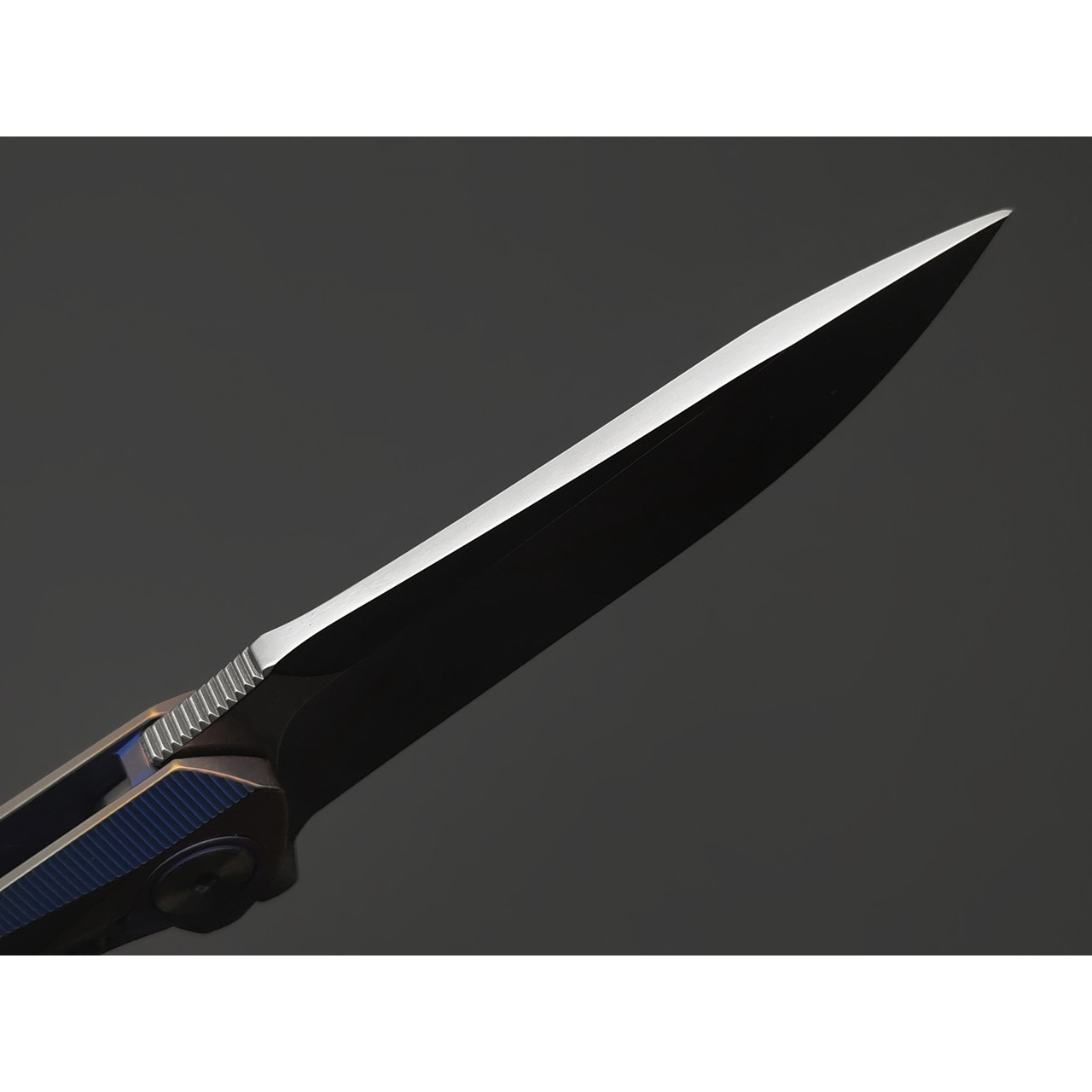 Уценка - Rike Knife нож RK-1508s-PB сталь M390, рукоять Титан интеграл