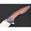 Уценка - Rike Knife нож RK-1508s-PB сталь M390, рукоять Титан интеграл Уценка - Rike Knife нож RK-1508s-PB сталь M390, рукоять Титан интеграл
