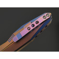 Уценка - Rike Knife нож RK-1508s-PB сталь M390, рукоять Титан интеграл Уценка - Rike Knife нож RK-1508s-PB сталь M390, рукоять Титан интеграл