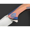Уценка - Rike Knife нож RK-1508s-PB сталь M390, рукоять Титан интеграл Уценка - Rike Knife нож RK-1508s-PB сталь M390, рукоять Титан интеграл