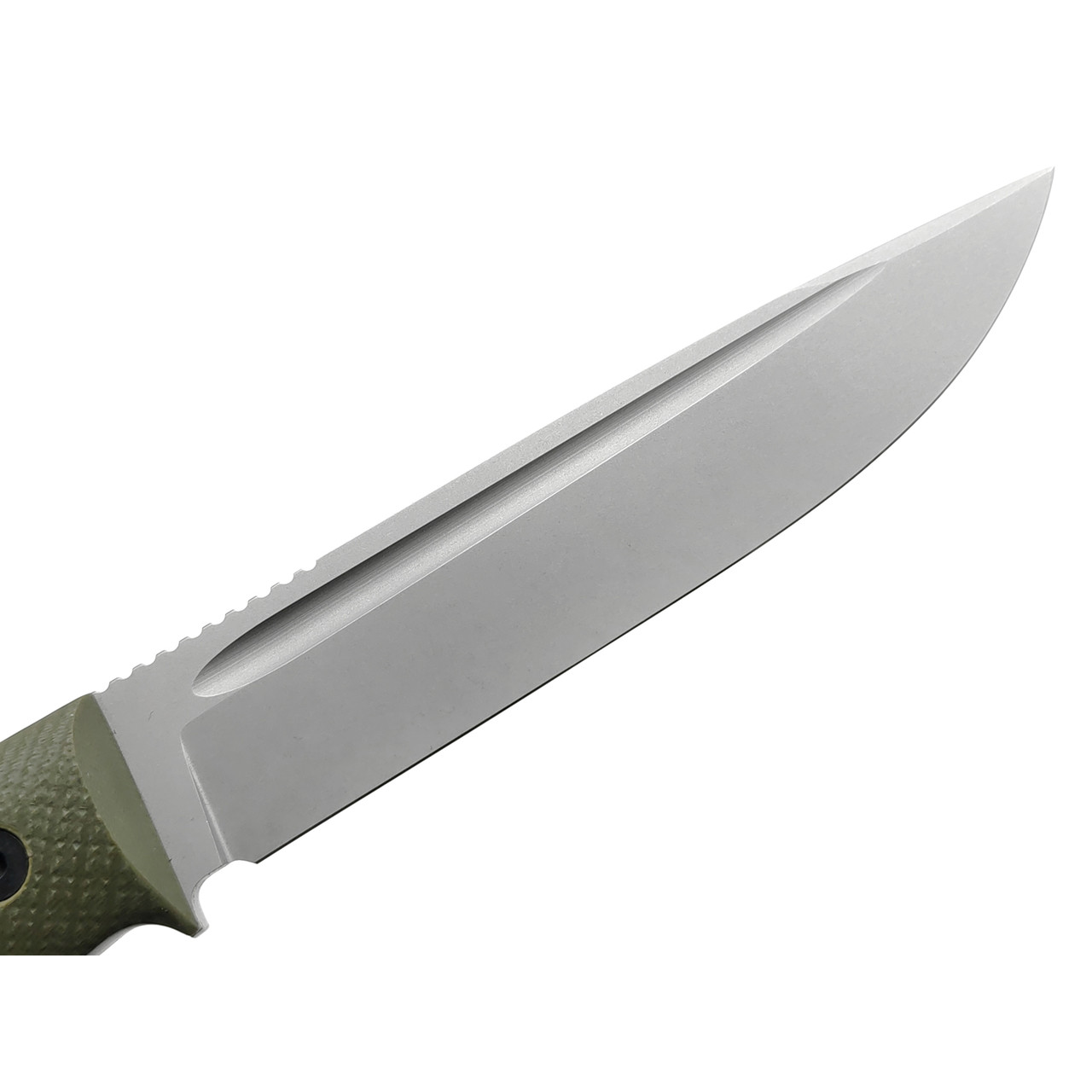 Град Горький нож Тигр сталь D2 стоунвош, рукоять G10 olive & black