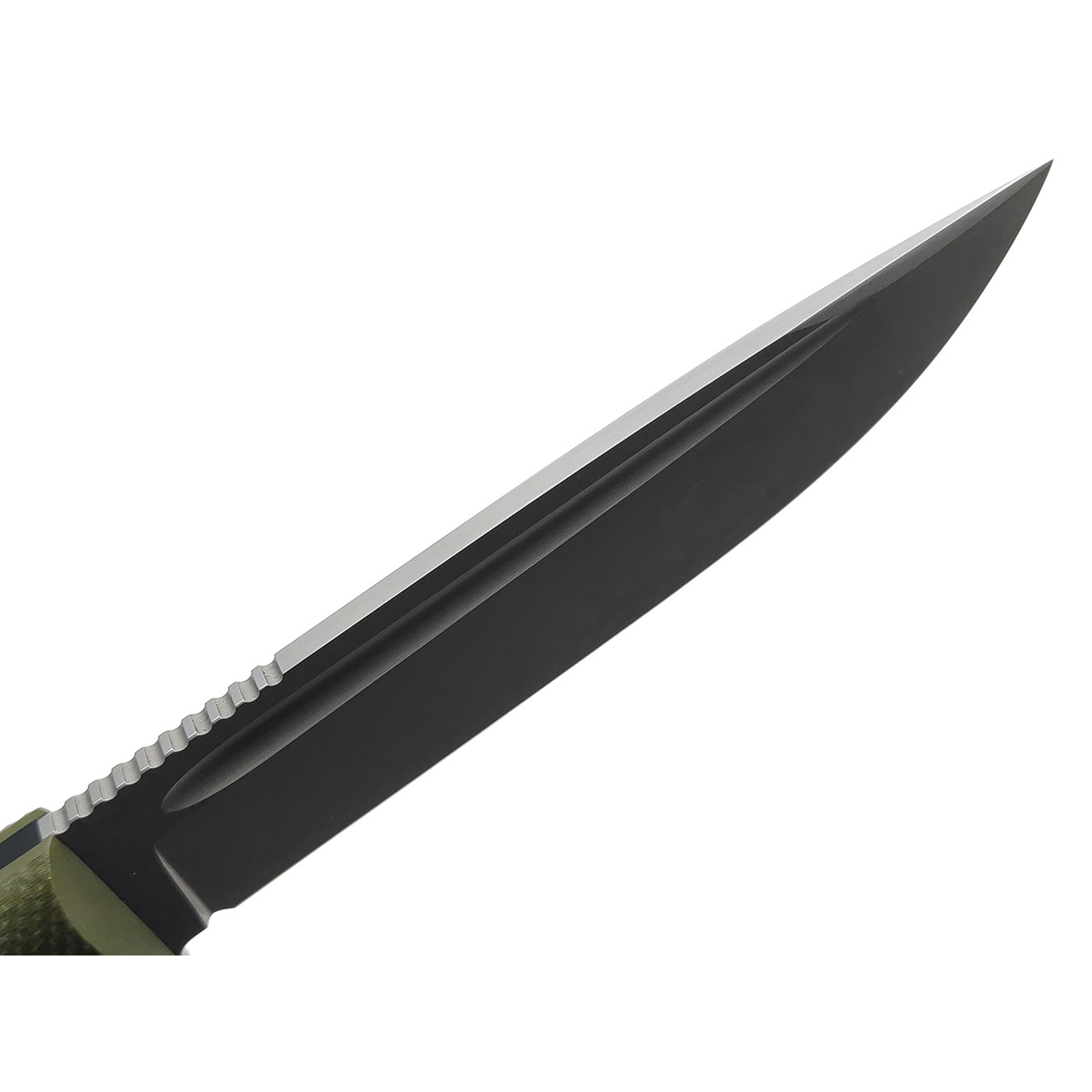 Град Горький нож Тигр сталь D2 стоунвош, рукоять G10 olive & black