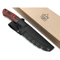 Град Горький нож Тигр сталь VG-10 стоунвош, рукоять G10 black & red