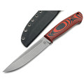 Град Горький нож Тигр сталь VG-10 стоунвош, рукоять G10 black & red
