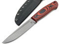 Град Горький нож Тигр сталь VG-10 stonewash, рукоять G10 black & red