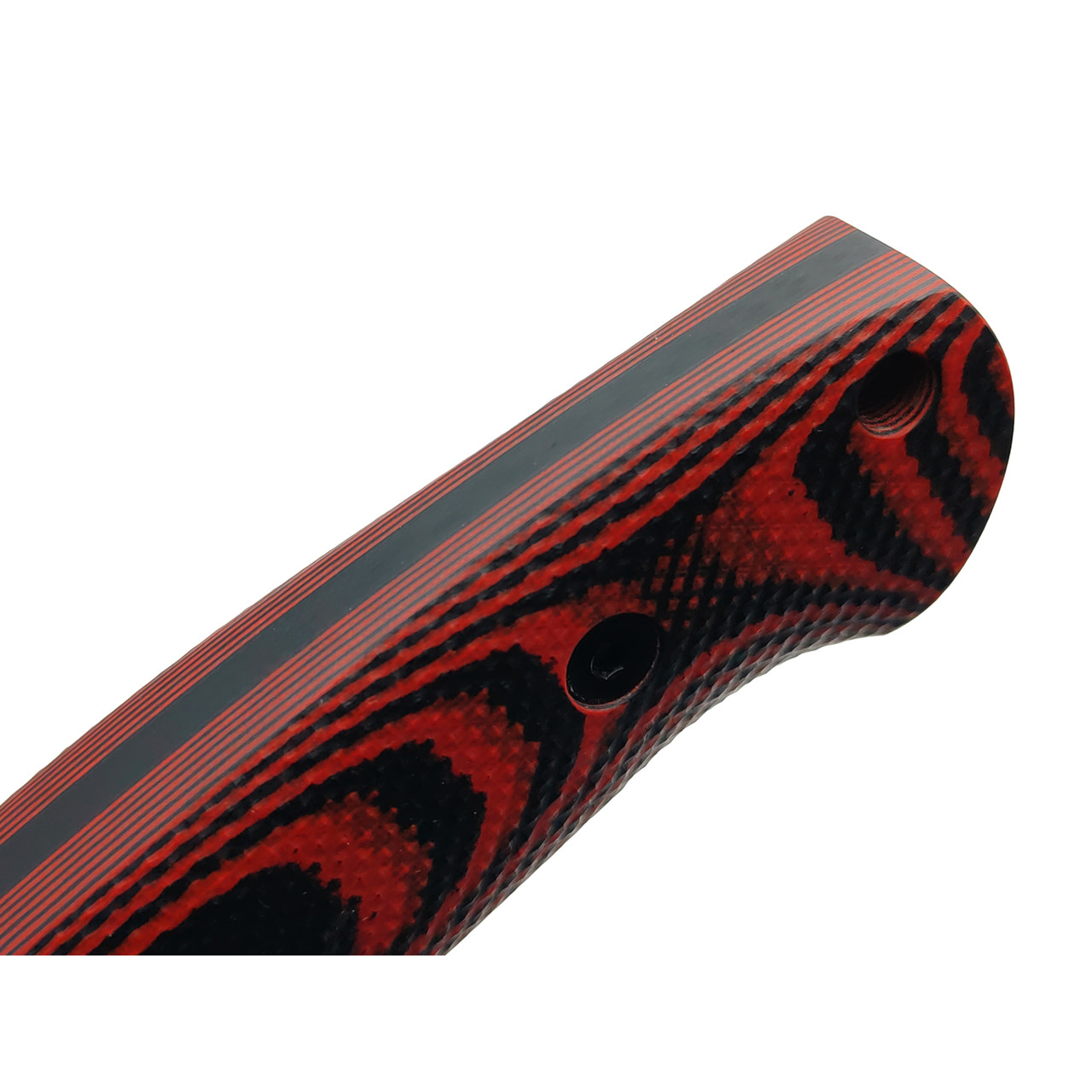 Град Горький нож Тигр сталь VG-10 стоунвош, рукоять G10 black & red