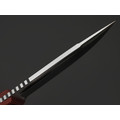 Град Горький нож Байкер сталь D2 satin, рукоять G10 black & red