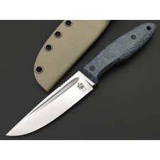 Град Горький нож Байкер сталь VG-10 satin, рукоять Micarta grey, G10 black
