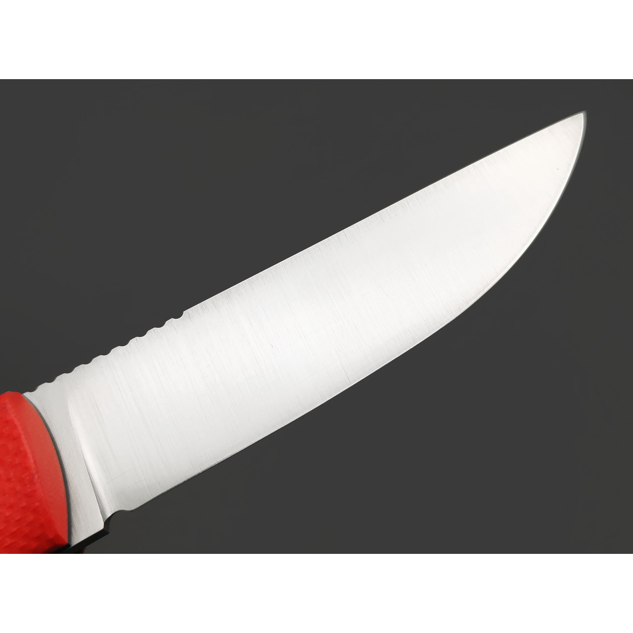 Град Горький нож Техно-Томми сталь VG-10 satin, спуски конвекс, рукоять G10 red & black