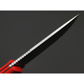 Град Горький нож Техно-Томми сталь VG-10 satin, спуски конвекс, рукоять G10 red & black