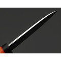 Град Горький нож Шейный сталь Elmax satin, рукоять Кап клёна red & grey, G10 Град Горький нож Шейный сталь Elmax satin, рукоять Кап клёна red & grey, G10