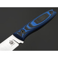 Град Горький нож Оса сталь Х12МФ satin, рукоять G10 black & blue