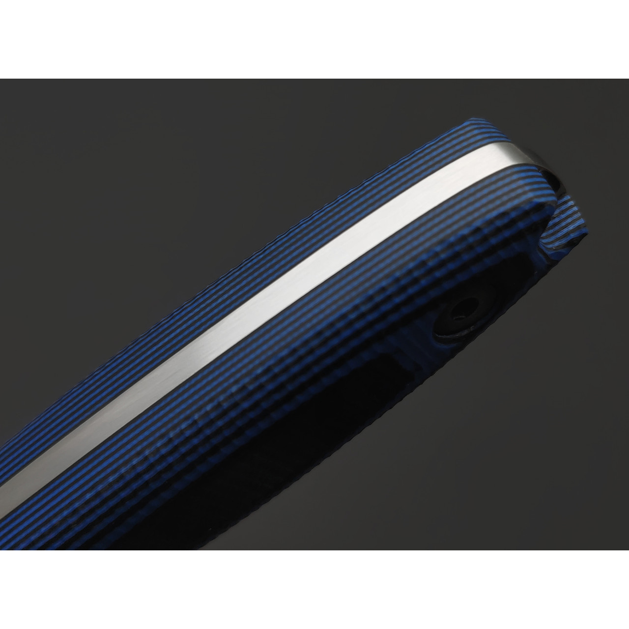 Град Горький нож Оса сталь Х12МФ satin, рукоять G10 black & blue