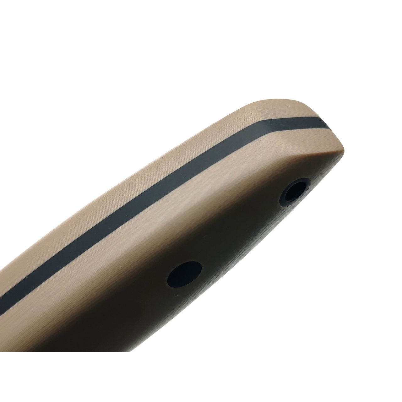Град Горький нож Байкер сталь D2 стоунвош, рукоять G10 tan & black