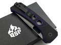 Нож QSP Unicorn QS156-B2 сталь 14C28N black, рукоять G10 black & purple