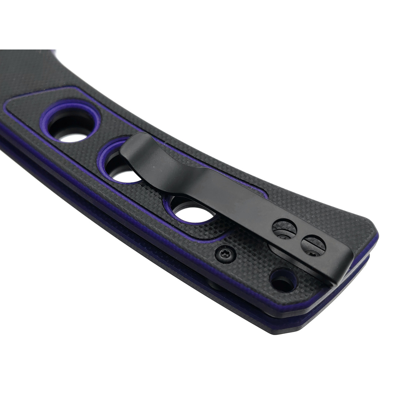 Нож QSP Unicorn QS156-B2 сталь 14C28N black, рукоять G10 black & purple