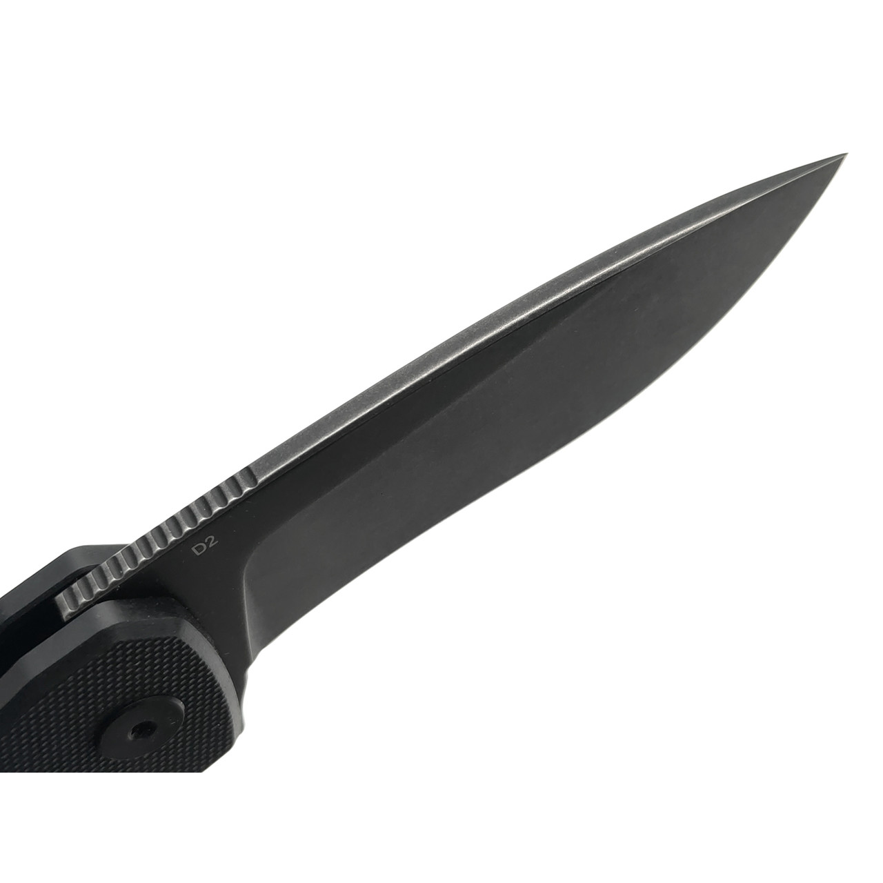 Нож QSP Raven QS122-C2 сталь D2 блэквош, рукоять G10 black