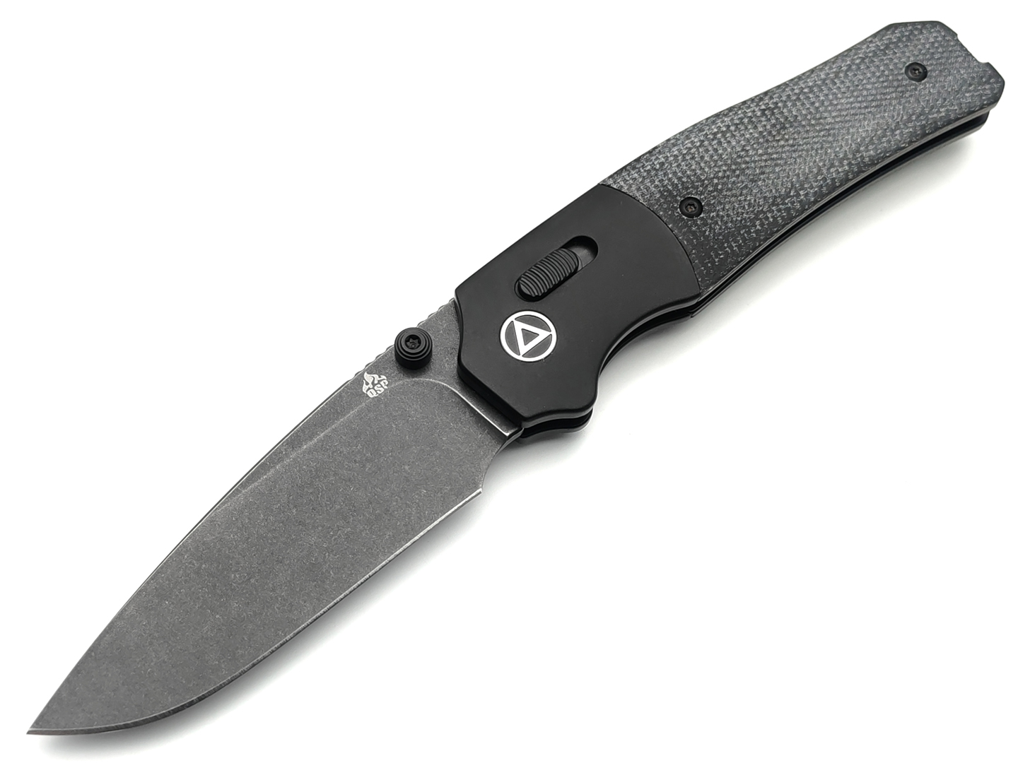 Нож QSP Vault QS157-A2 сталь 14C28N black, рукоять Micarta black, aluminum black