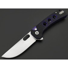 Нож QSP Unicorn QS156-B1 сталь 14C28N стоунвош, рукоять G10 black & purple