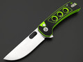 Нож QSP Unicorn QS156-С1 сталь 14C28N stonewash, рукоять G10 black & green