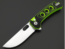 Нож QSP Unicorn QS156-С1 сталь 14C28N stonewash, рукоять G10 black & green