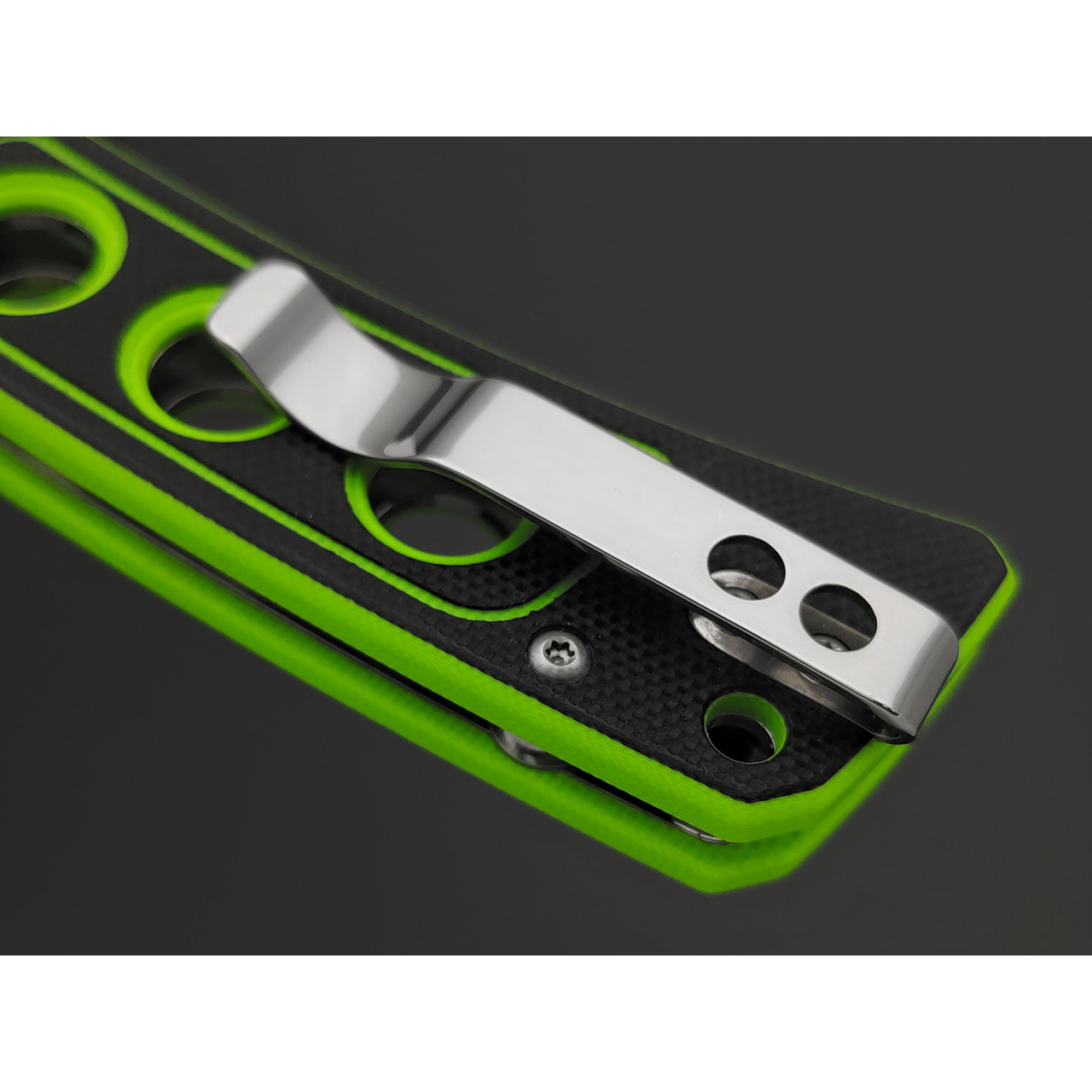 Нож QSP Unicorn QS156-С1 сталь 14C28N стоунвош, рукоять G10 black & green