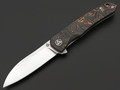 Нож QSP Otter QS140-B1 сталь S35VN satin, рукоять Carbon copper