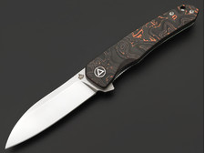 Нож QSP Otter QS140-B1 сталь S35VN satin, рукоять Carbon copper