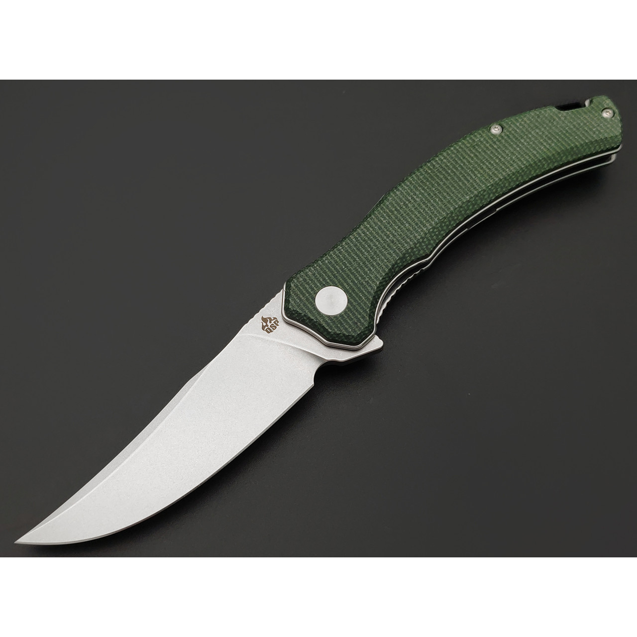 Нож QSP Walrus QS151-C1 сталь D2 св, рукоять Микарта зелёная