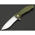 Нож QSP Raven QS122-B1 сталь D2 satin, рукоять G10 green