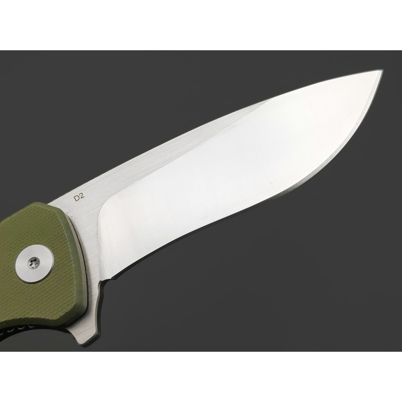 Нож QSP Raven QS122-B1 сталь D2 satin, рукоять G10 green
